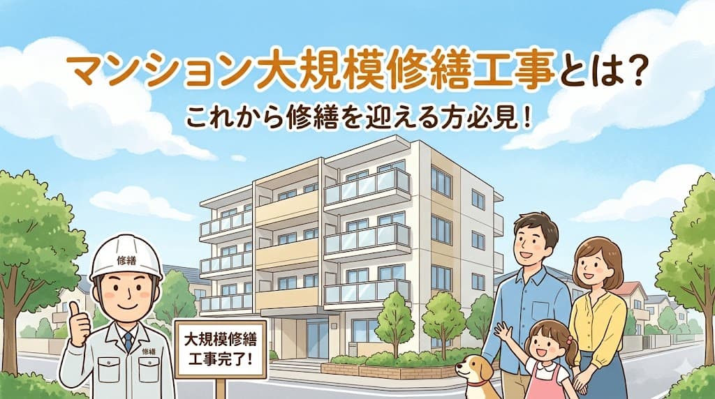 マンション大規模修繕工事とは?これから修繕を迎える方必見!
