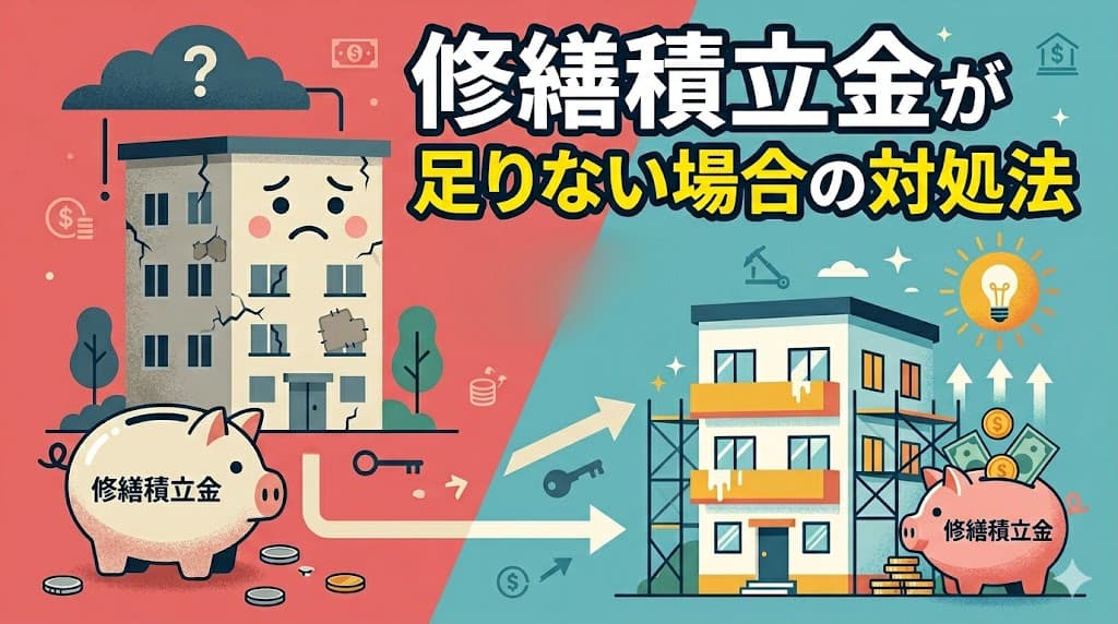 修繕積立金が足りない場合の対処法