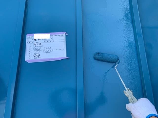 屋根塗装(上塗り)