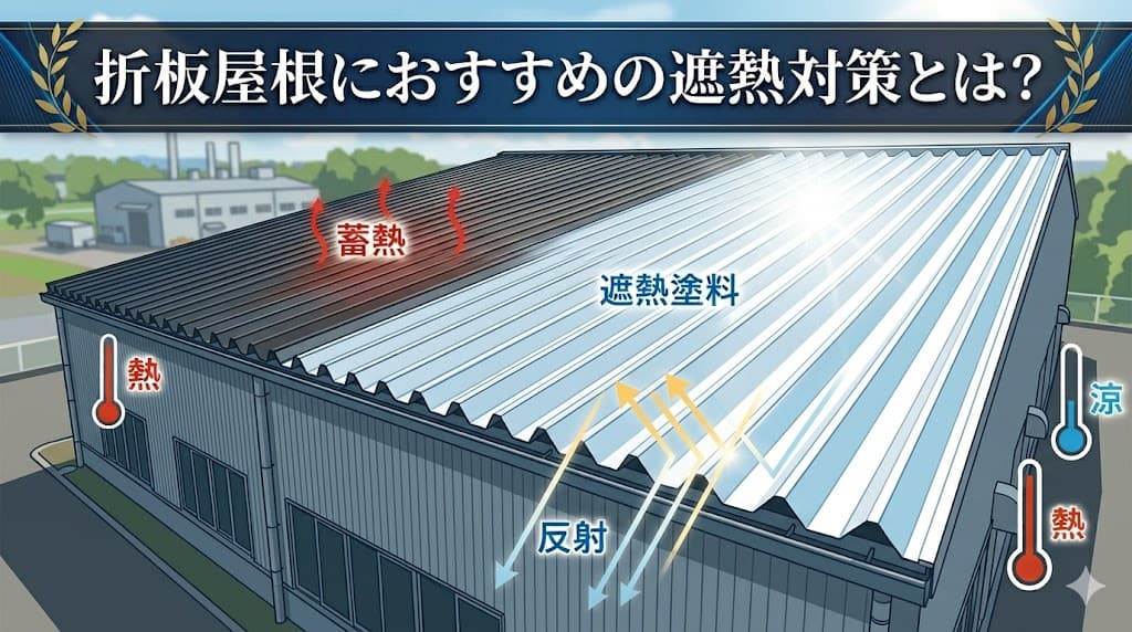 折板屋根におすすめの遮熱対策とは?