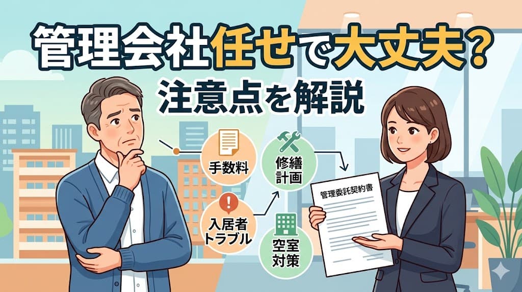 管理会社任せで大丈夫?注意点を解説