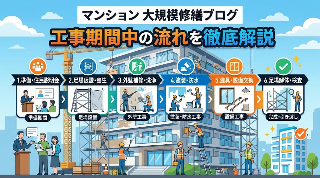 工事期間中の流れを徹底解説