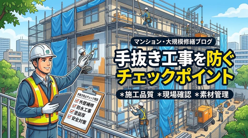 手抜き工事を防ぐチェックポイント
