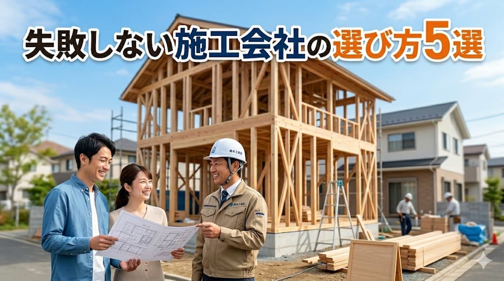 失敗しない施工会社の選び方5選