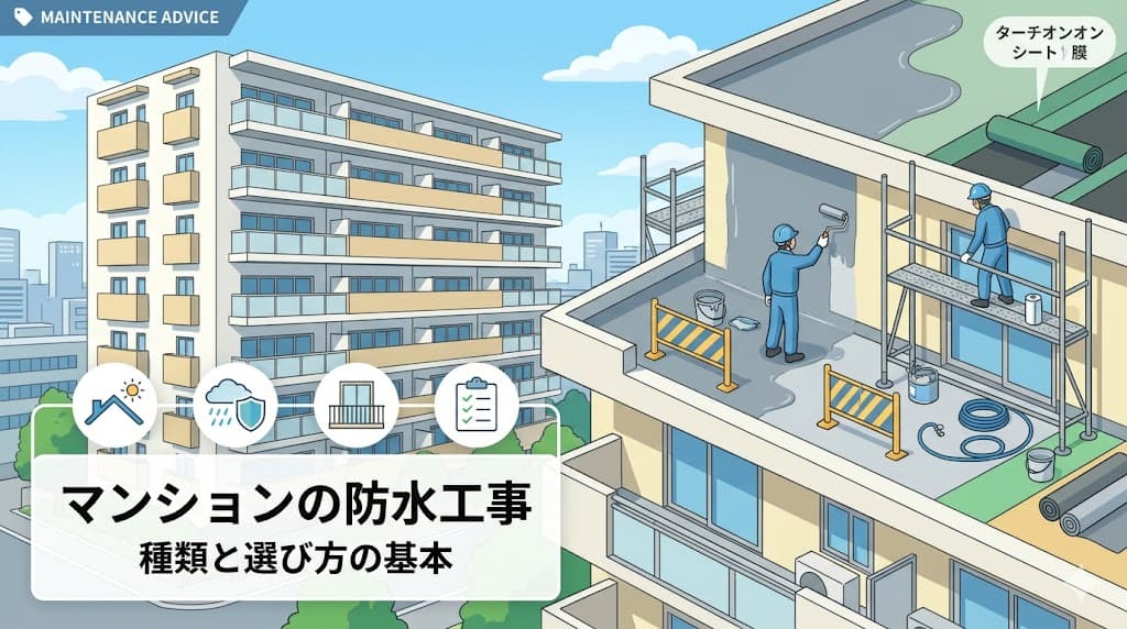 防水工事の種類と選び方