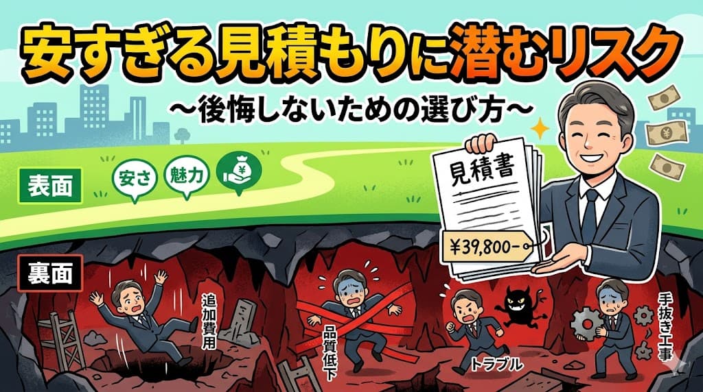 安すぎる見積もりに潜むリスク
