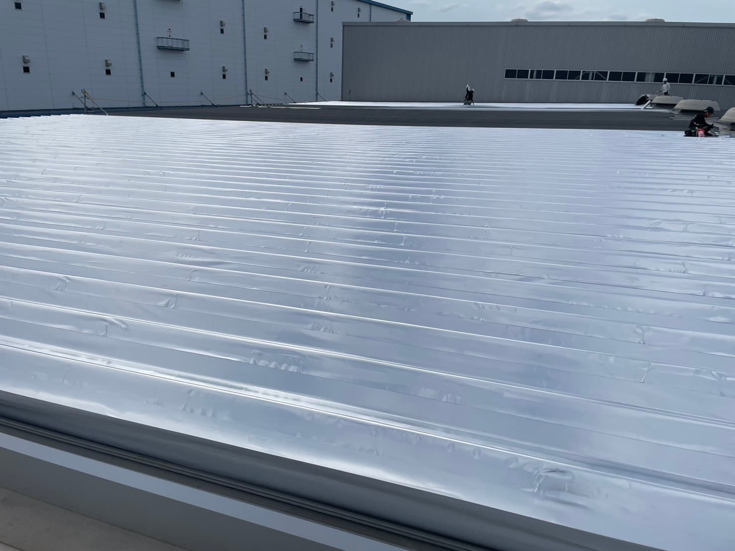 【千葉県】工場屋根 サーモバリアスカイ工法進捗報告