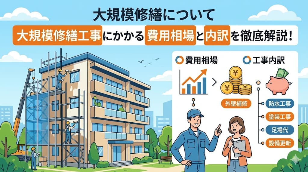大規模修繕について 大規模修繕工事にかかる費用相場と内訳を徹底解説!