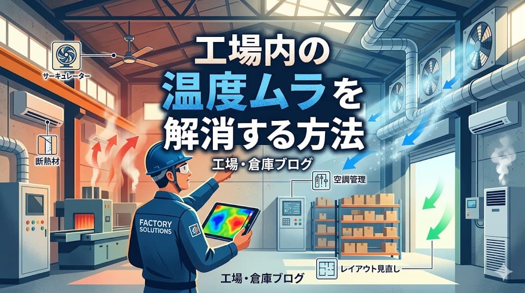 工場内の温度ムラを解消する方法